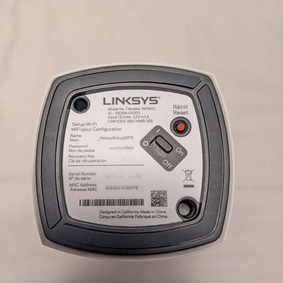 Linksys Velop AC1300 802.11ac Whole Home Mesh Wi-Fi System MU-MIMO 1 Pack White - Picture 8 of 13